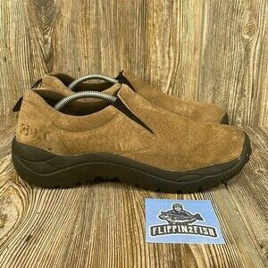 GBX Men’s Slip on Leather Suede Comfort Shoes Brown Size 12M